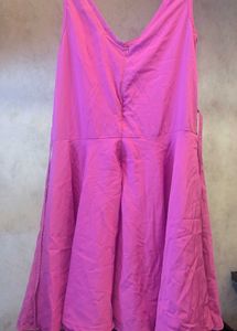 Urban Religion Hot Pink Fit &amp; Flare Dress (S)