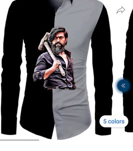 Men's KGF Printed Shirt Febric
