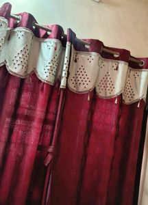 Maroon Window Curtains