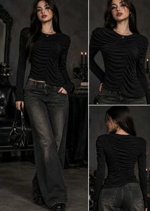 35279. Chic Ruched Long Sleeve Top