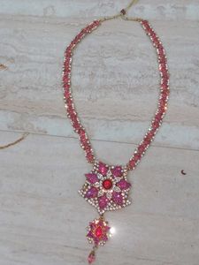 Exquisite Pink Kundan and zarkan Bridal Jewellery