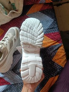 Women's Beige Chunky Sneakers