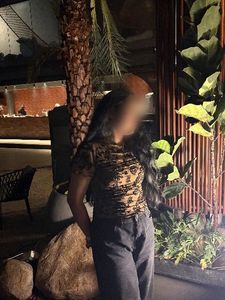 Brown Floral Mesh Top