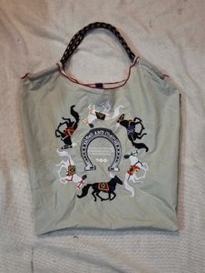 Cute Horse Embroidered Tote Bag