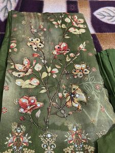 Elegant Green Floral Salwar Suit