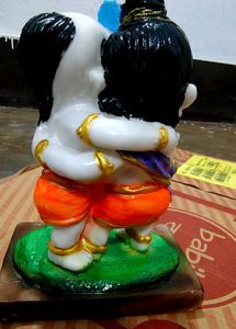 Cute Krishna Sudama Statue