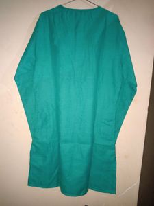 Men Turquoise Blue Kurta