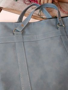 brand new Stylish light grey Suede big  Tote Bag