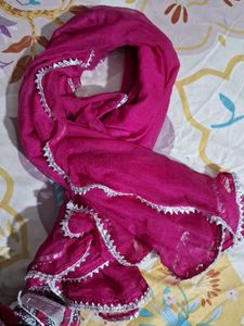 magenta palazzo pants and dupatta set