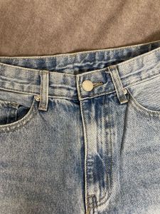 Blue Wash Wide Leg Jeans