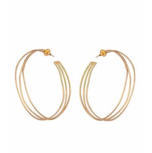 Gold Triple Hoop Earrings