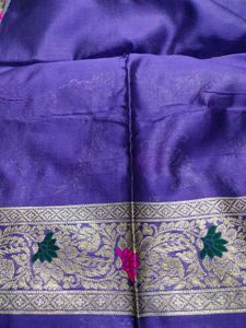 Beautiful Purple Silk Saree