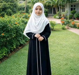 Elegant Abaya Gown with Hijab