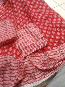 Red Ethnic Kurta Set