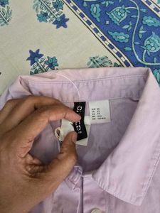 Lavender Button-Up Shirt