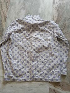 Cute Polka Dot Turtleneck Top