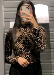 Elegant Patterned Bodysuit