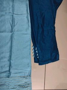 Elegant Blue Kurta Set with Dupatta