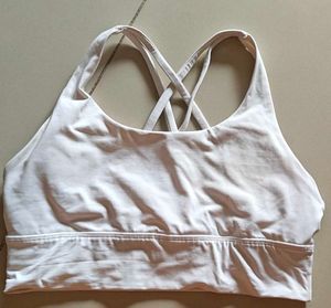 white Sports Bra