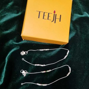 Elegant Silver plated Anklets
