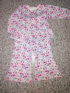 Floral Ruffle Peplum Top &amp; Bell Bottoms Set