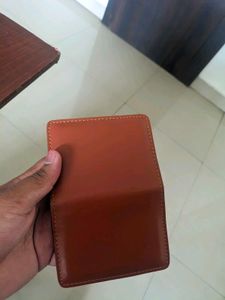 Brown vegan leather Bifold Wallet fully new