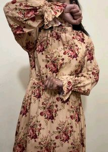 New Fresh Floral Print Mini Dress