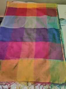 Rainbow Checkered dupatta