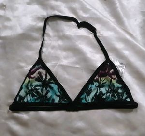 Tropical Palm Print Bikini Set