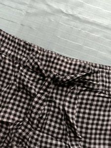 Black and White Gingham Shorts