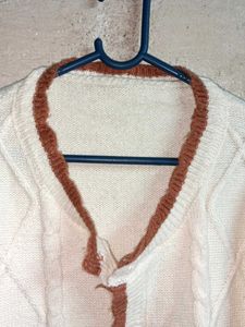 Charming Embroidered Cardigan Oversized
