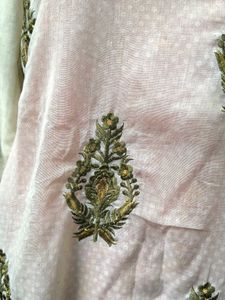 Embroidered Kurta creamy