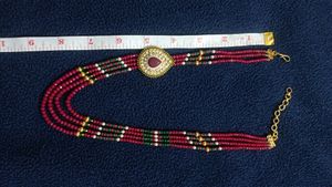 Beautiful Meroon Colour Crystal Set