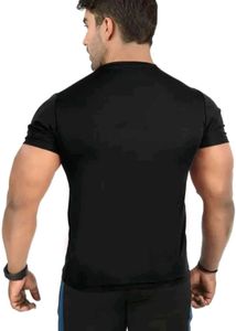 Men Solid Round Neck T shirt Pack Of 1