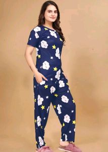 Cute Cloud & Star Pajama Set