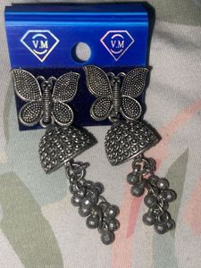 Boho Butterfly Jhumka Earrings