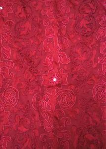 Elegant Red Chikankari Kurta