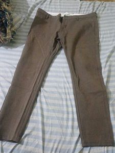 Men's Brown Casual Trousers