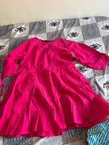 Tiered V-Neck Mini Dress