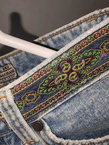 Zara Denim Shorts with Trim