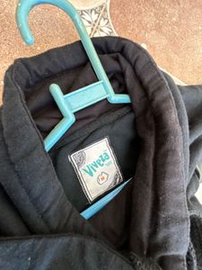 Black Athletic Stripe Sweatshirt (High Neck)
