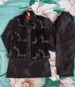 Boys Festive Kurta Jacket Set
