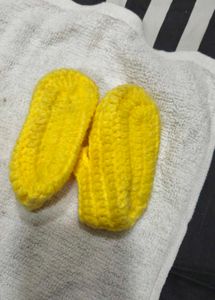 Adorable Yellow Baby Shoes