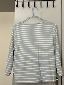 Striped Boat Neck Top