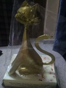 Golden Cat Showpiece from Dubai