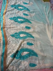 A Dual Colour Saree Beautiful ❤️