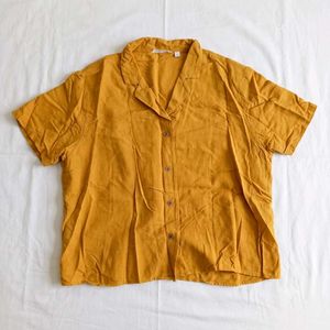 Mustard Yellow Collared Shirt