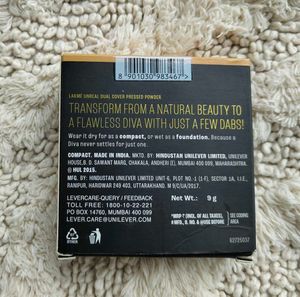🪞✨Lakme Unreal Dual Cover Pressed Powder