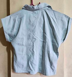 Light Blue Textured Shirt