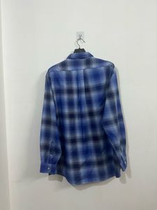 Men's Blue Plaid Button-Down Shirt 🇺🇸
